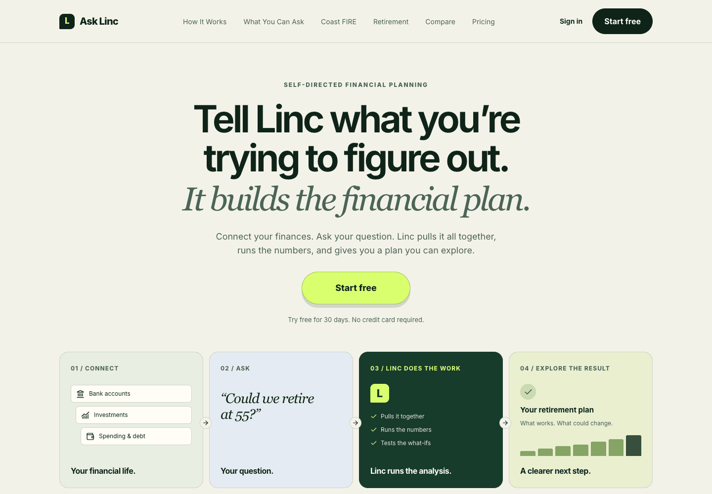 Ask Linc website homepage